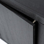 TV meubel Helsinki – eiken & eikenfineer zwart 160cm