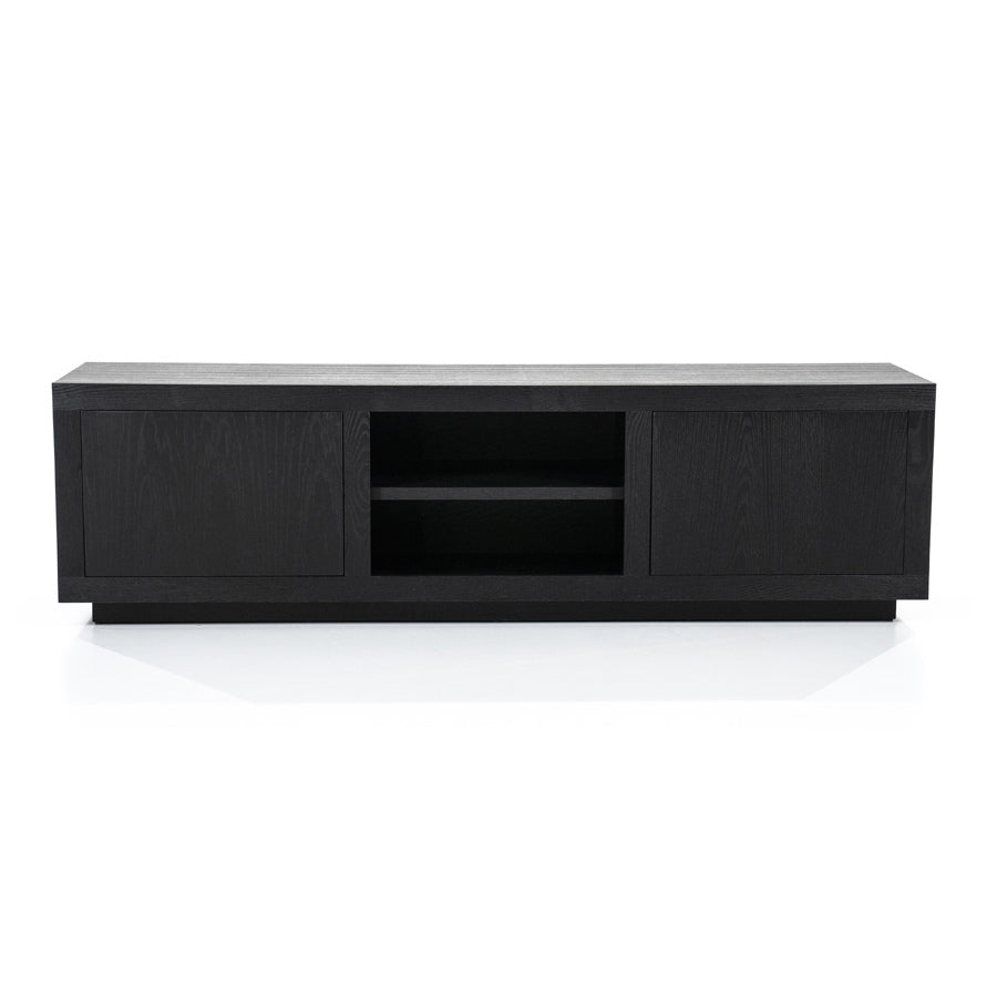 TV meubel Helsinki – eiken & eikenfineer zwart 160cm