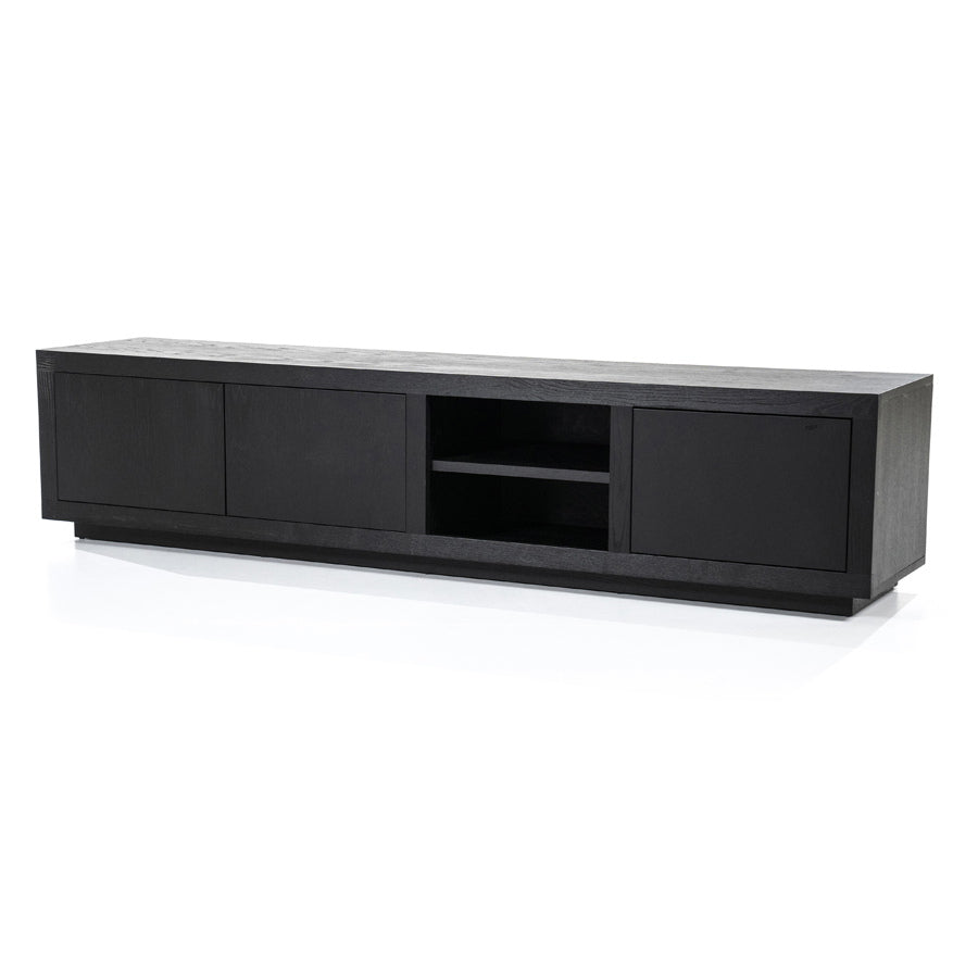 TV meubel Helsinki – eiken & eikenfineer zwart 200cm
