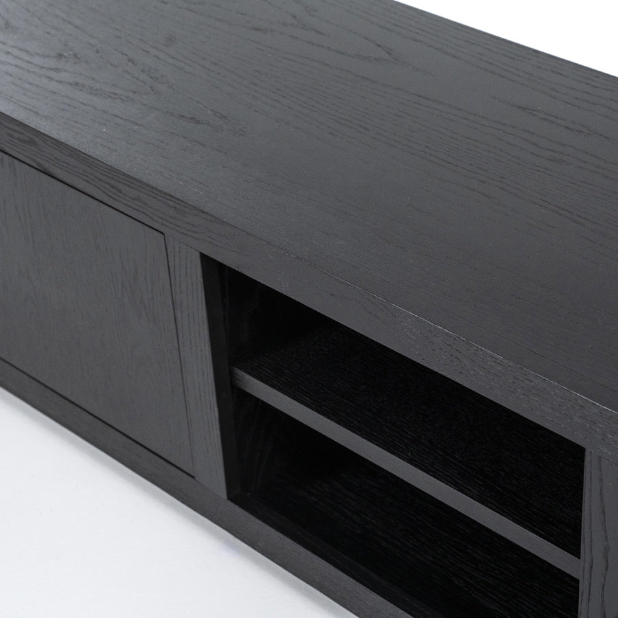 TV meubel Helsinki – eiken & eikenfineer zwart 200cm