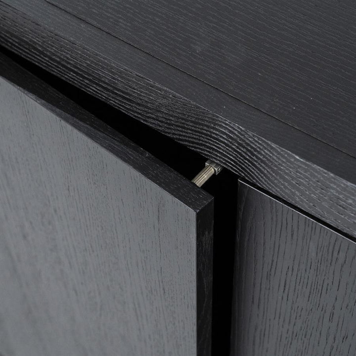 TV meubel Helsinki – eiken & eikenfineer zwart 200cm