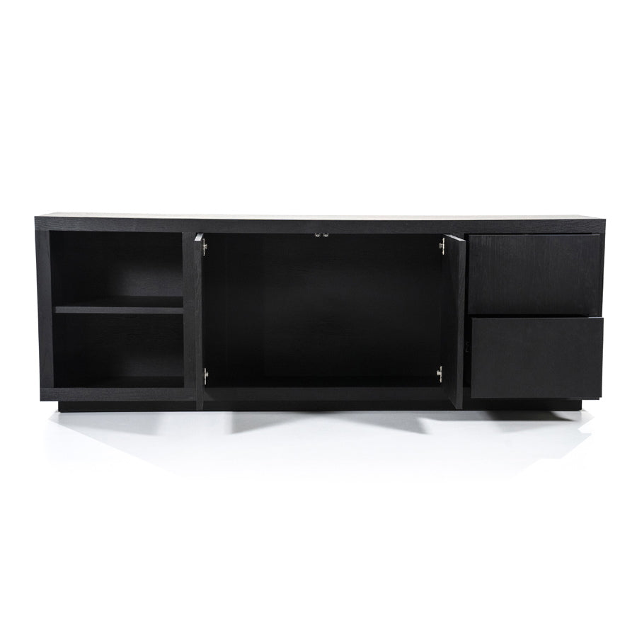 Dressoir Helsinki – eiken & eikenfineer zwart