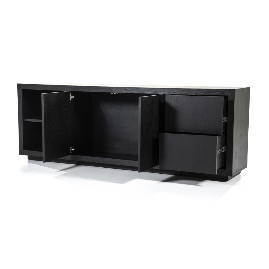 Dressoir Helsinki – eiken & eikenfineer zwart
