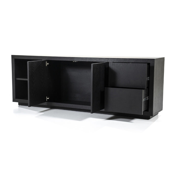 Dressoir Helsinki – eiken & eikenfineer zwart
