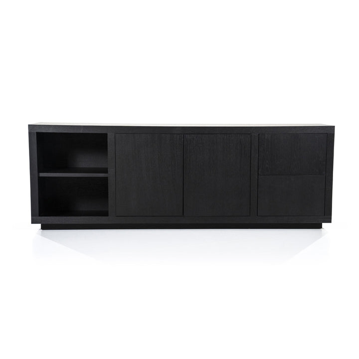 Dressoir Helsinki – eiken & eikenfineer zwart