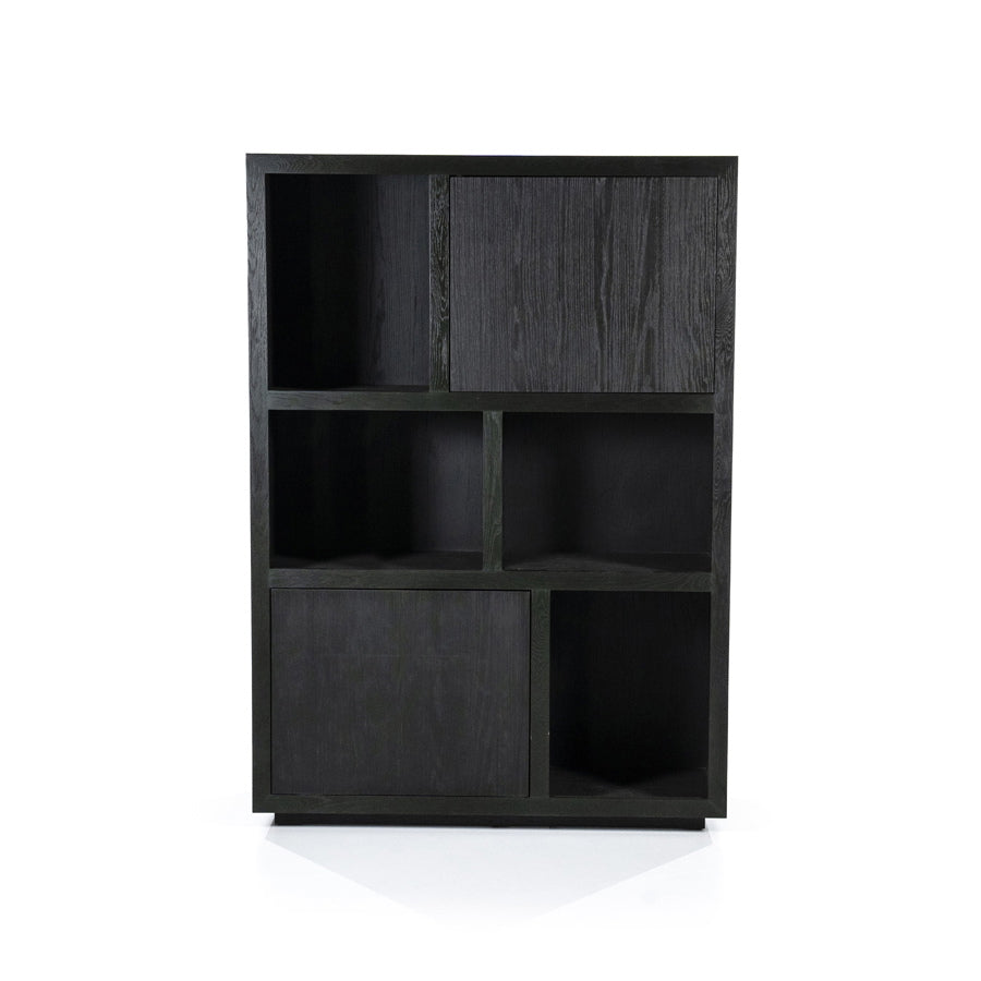 Kabinet Helsinki – eiken & eikenfineer zwart 120x170cm