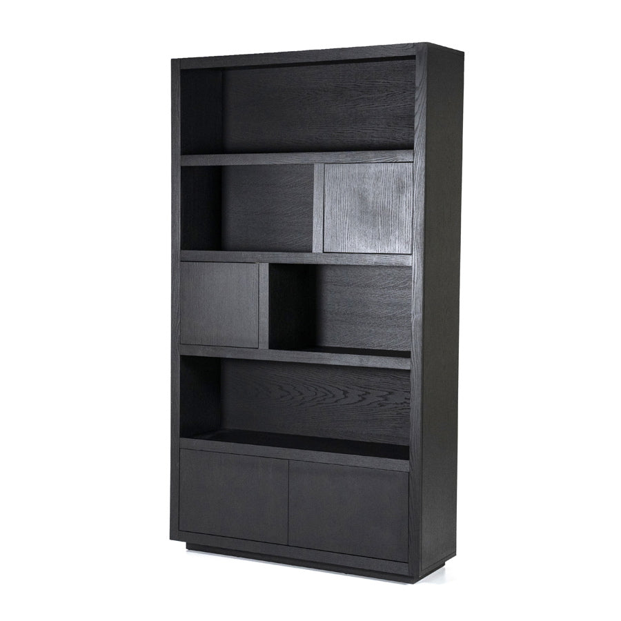 Kabinet Helsinki – eiken & eikenfineer zwart 120x220cm