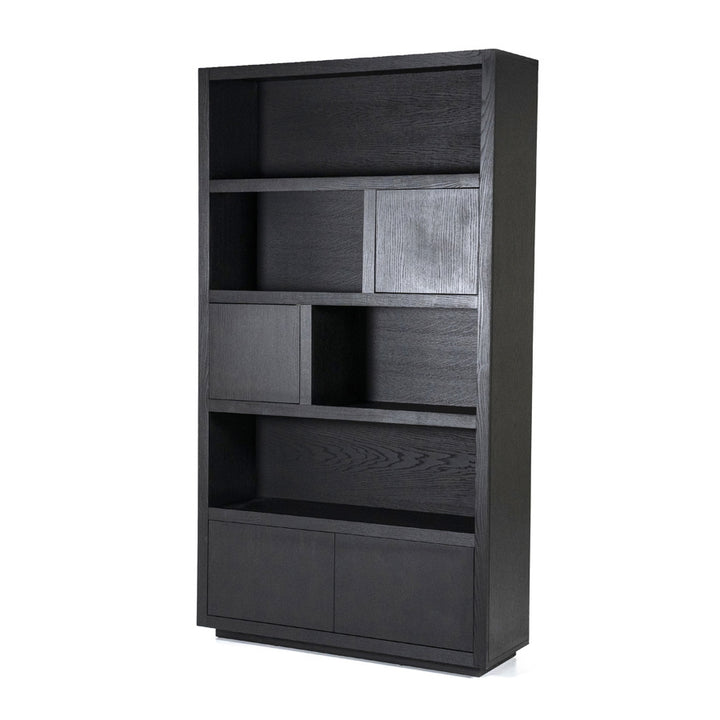 Kabinet Helsinki – eiken & eikenfineer zwart 120x220cm