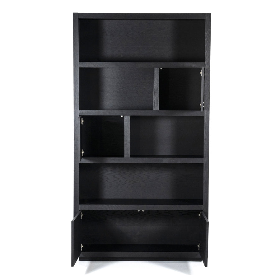 Kabinet Helsinki – eiken & eikenfineer zwart 120x220cm