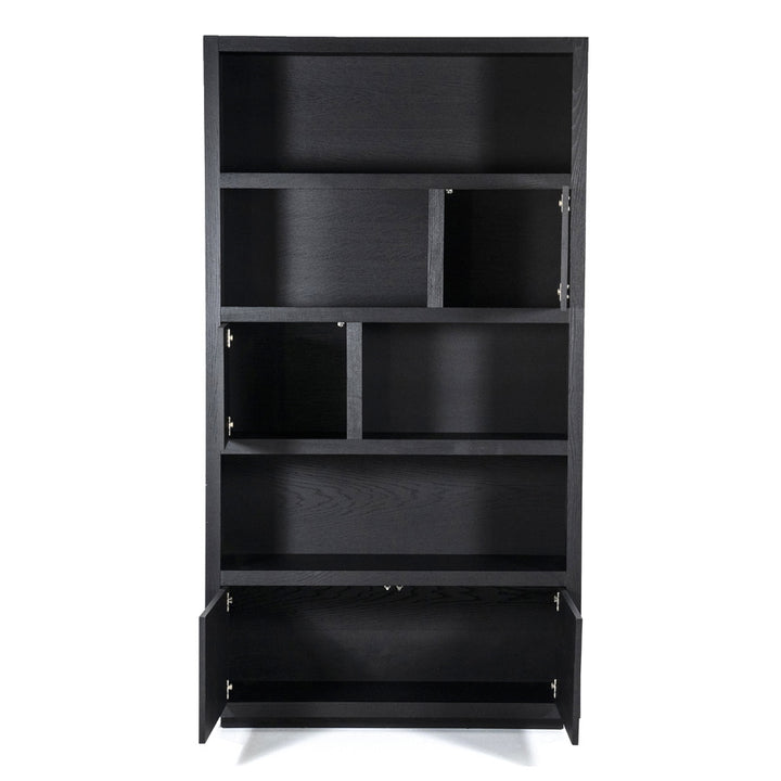 Kabinet Helsinki – eiken & eikenfineer zwart 120x220cm