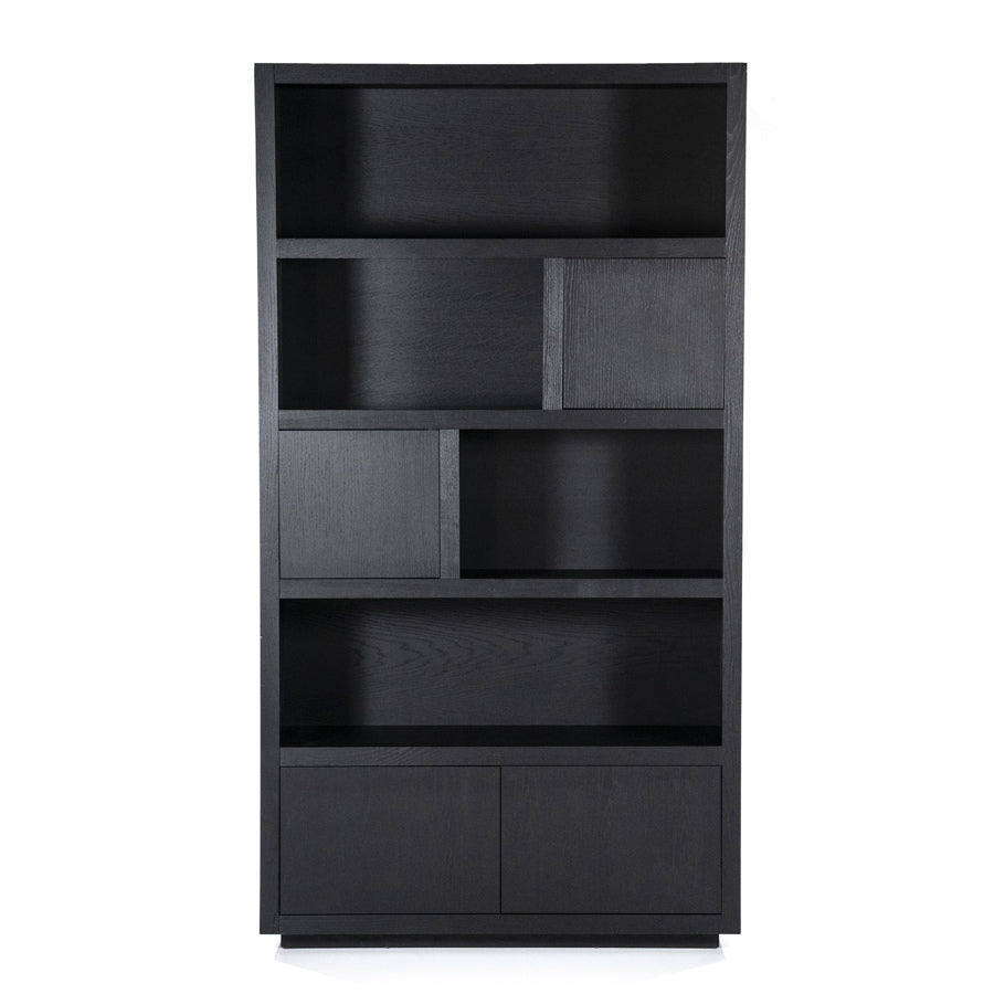 Kabinet Helsinki – eiken & eikenfineer zwart 120x220cm