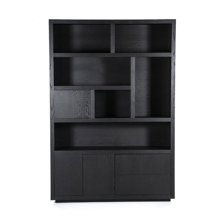 Kabinet Helsinki – eiken & eikenfineer zwart 150x220cm