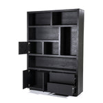 Kabinet Helsinki – eiken & eikenfineer zwart 150x220cm
