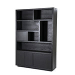 Kabinet Helsinki – eiken & eikenfineer zwart 150x220cm