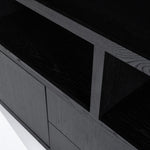 Kabinet Helsinki – eiken & eikenfineer zwart 200x220cm