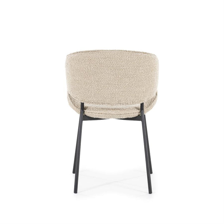 Stoel Tess – stof & metaal zand spark