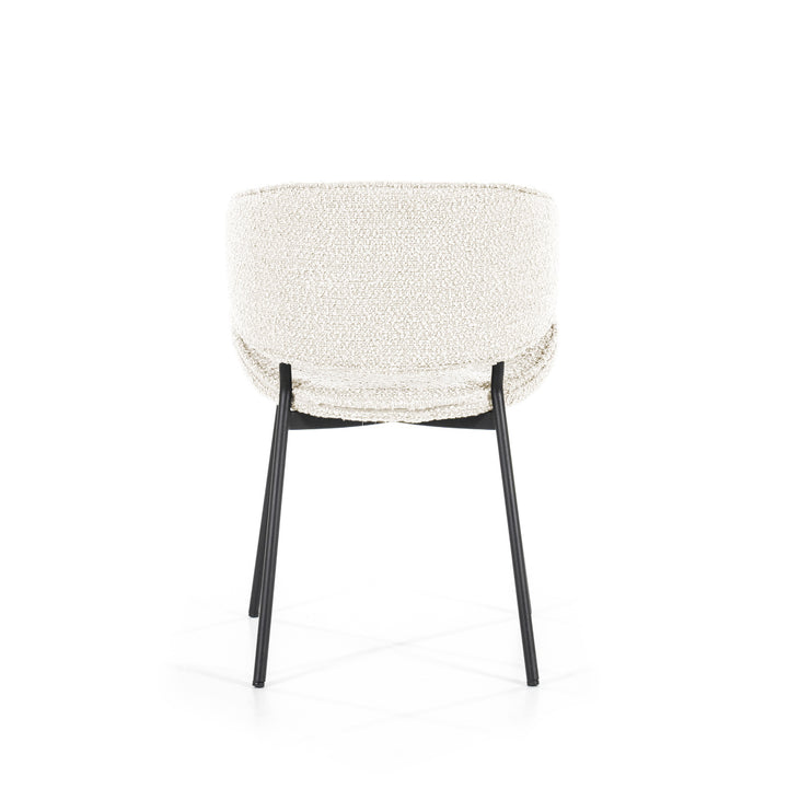 Stoel Tess – stof & metaal beige spark