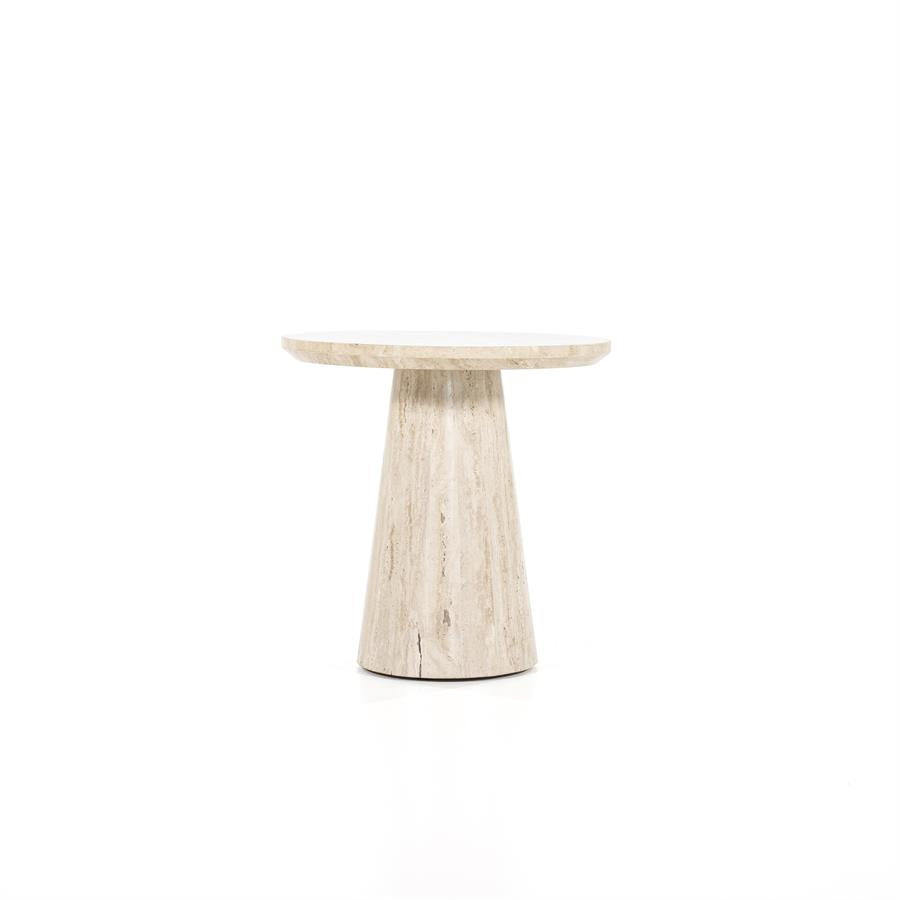 Bijzettafel Aime – travertin beige