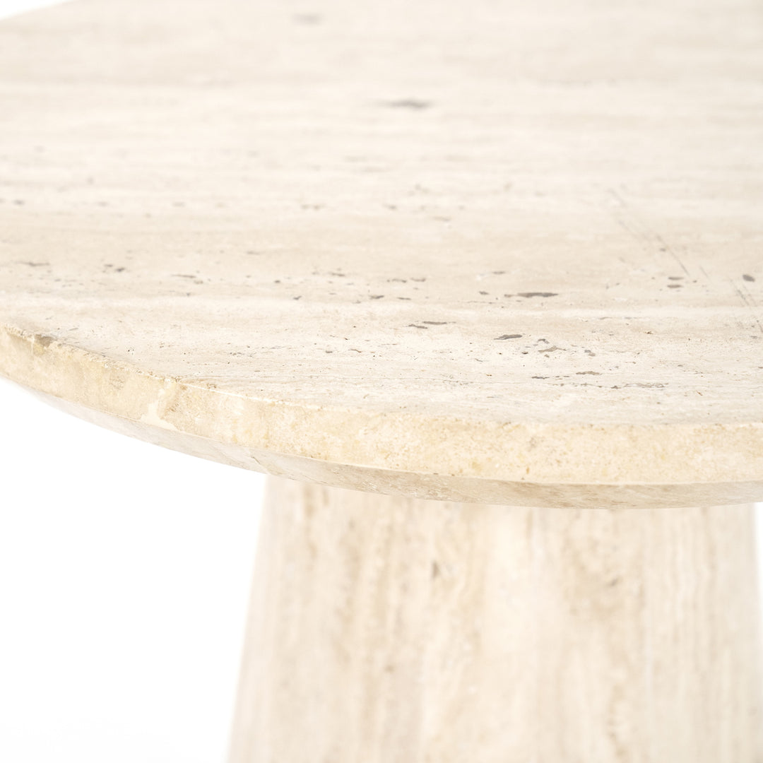 Bijzettafel Aime – travertin beige