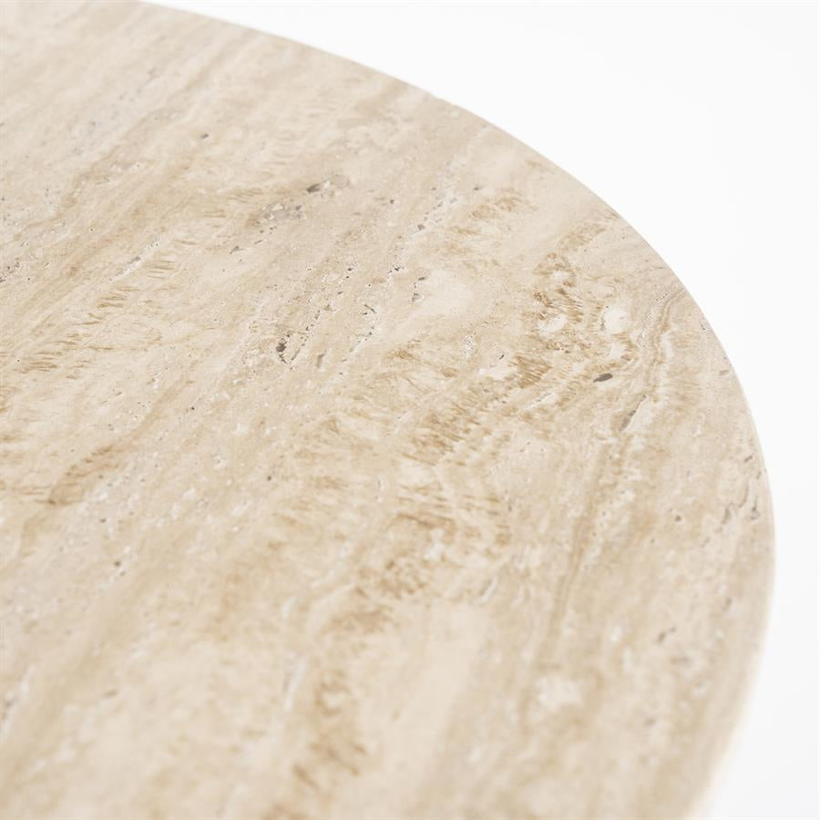Tafel Aime – travertin beige 70x75cm