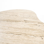 Salontafel Mari – mangohout & travertin bruin 83x72x34cm