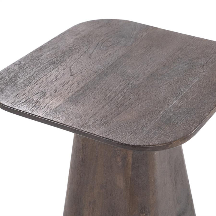 Bijzettafel Aron – mangohout bruin 40x40cm