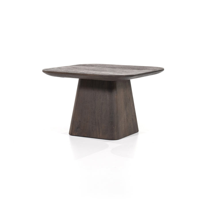 Bijzettafel Aron – mangohout bruin 60x60cm