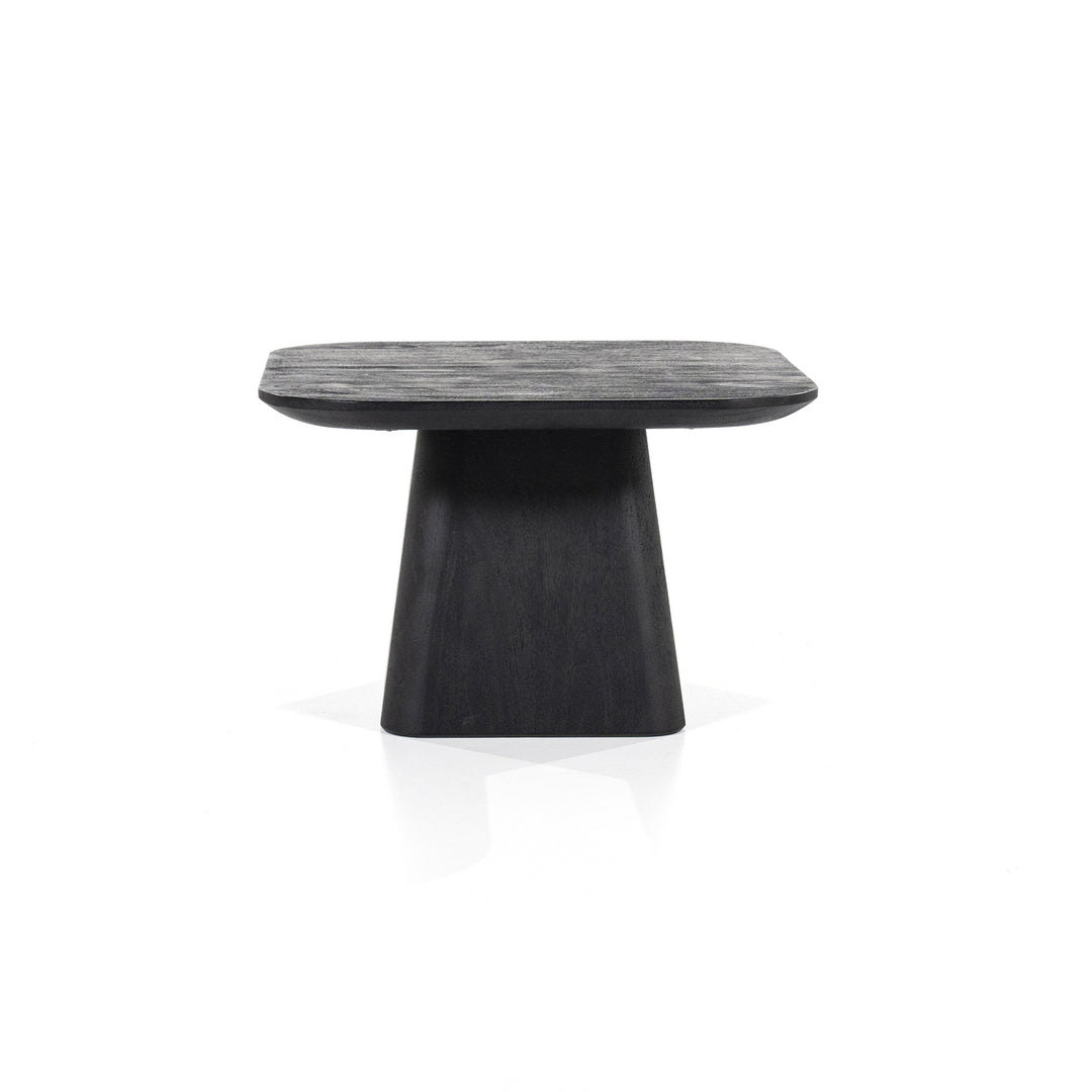 Bijzettafel Aron – mangohout zwart 60x60cm