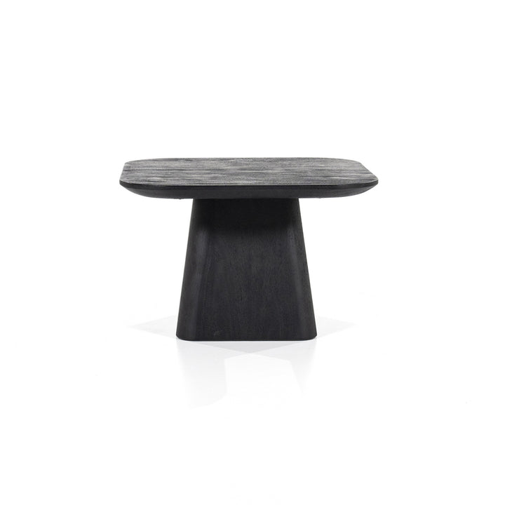 Bijzettafel Aron – mangohout zwart 60x60cm