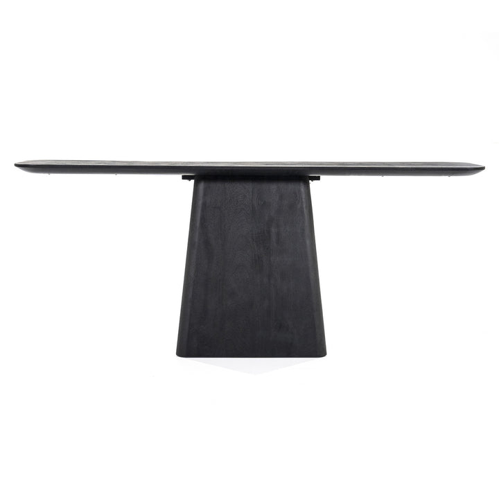 Sidetable Aron – mangohout zwart 180x40cm