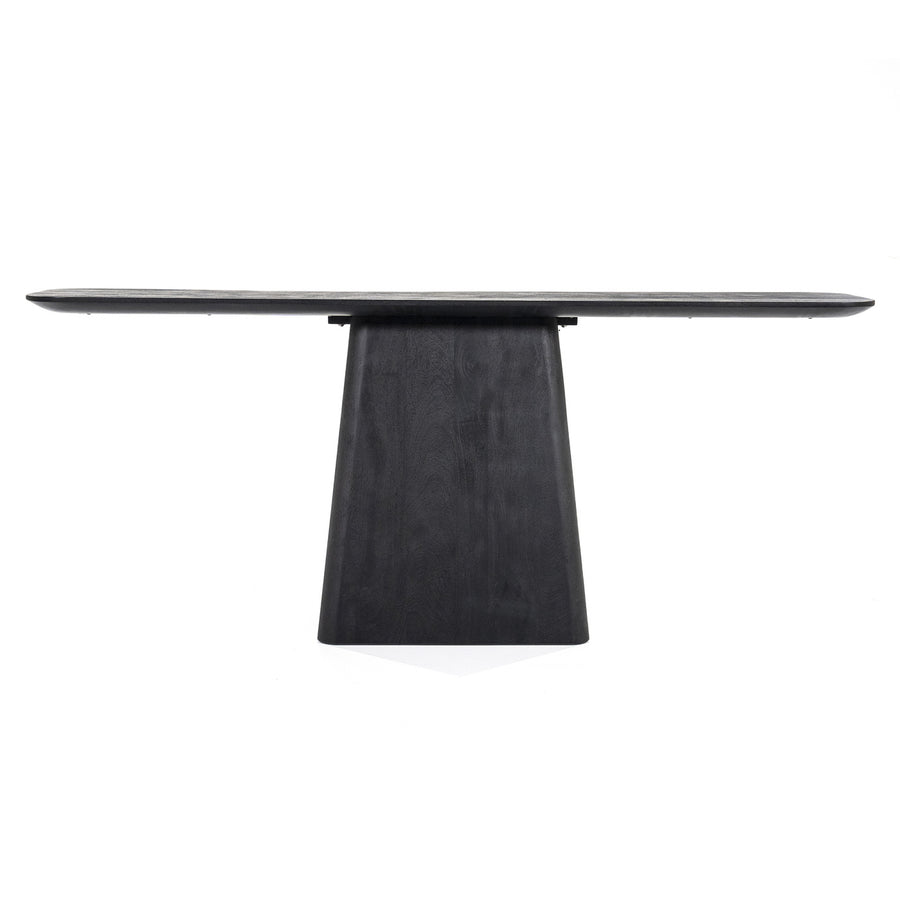 Sidetable Aron – mangohout zwart 180x40cm