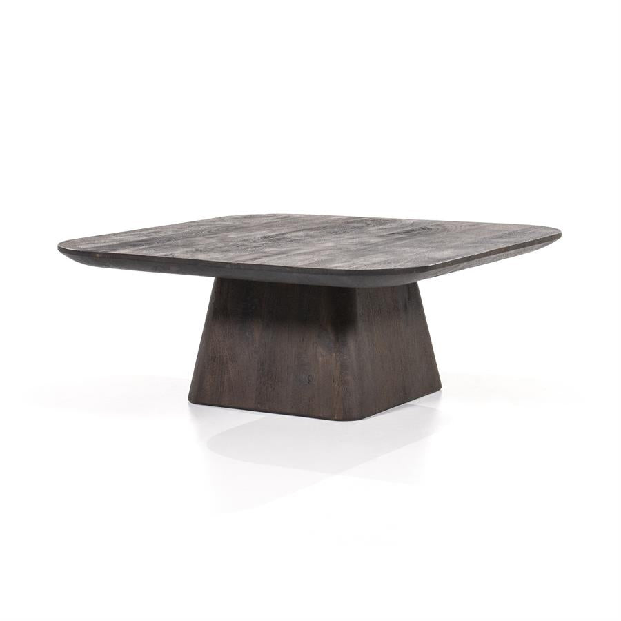 Salontafel Aron vierkant – mangohout bruin 80x80cm