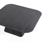 Salontafel Aron vierkant – mangohout zwart 80x80cm