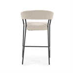 Barstoel Luka – polyester & metaal taupe copenhagen