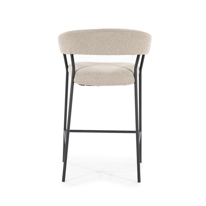 Barstoel Luka – polyester & metaal taupe copenhagen