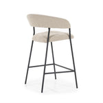 Barstoel Luka – polyester & metaal taupe copenhagen