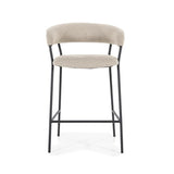 Barstoel Luka – polyester & metaal taupe copenhagen