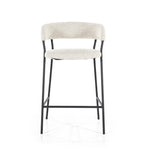 Barstoel Luka – polyester & metaal beige copenhagen