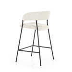 Barstoel Luka – polyester & metaal beige copenhagen