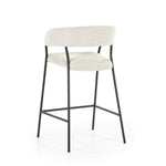 Barstoel Luka – polyester & metaal beige copenhagen