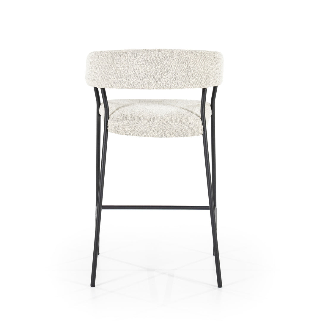 Barstoel Luka – polyester & metaal beige copenhagen