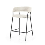 Barstoel Luka – polyester & metaal beige copenhagen