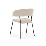 Stoel Luka – polyester & metaal taupe copenhagen