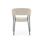 Stoel Luka – polyester & metaal taupe copenhagen
