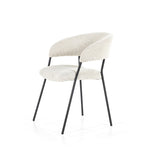 Stoel Luka – polyester & metaal beige copenhagen