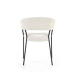 Stoel Luka – polyester & metaal beige copenhagen