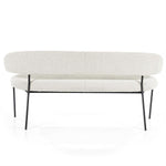 Eetkamerbank Luka – polyester & metaal beige copenhagen