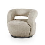 Fauteuil Sharon – stof & metaal zand spark