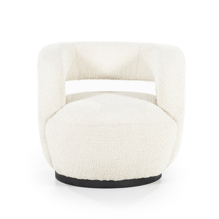 Fauteuil Sharon – stof & metaal beige spark