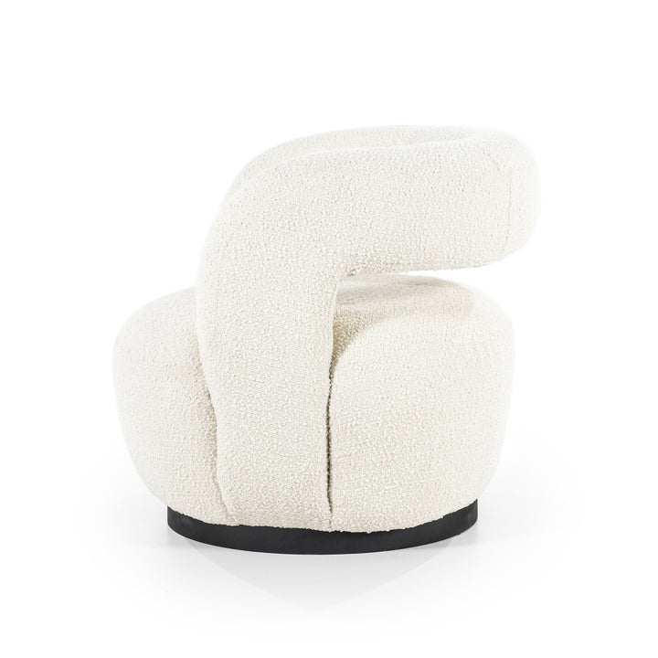 Fauteuil Sharon – stof & metaal beige spark
